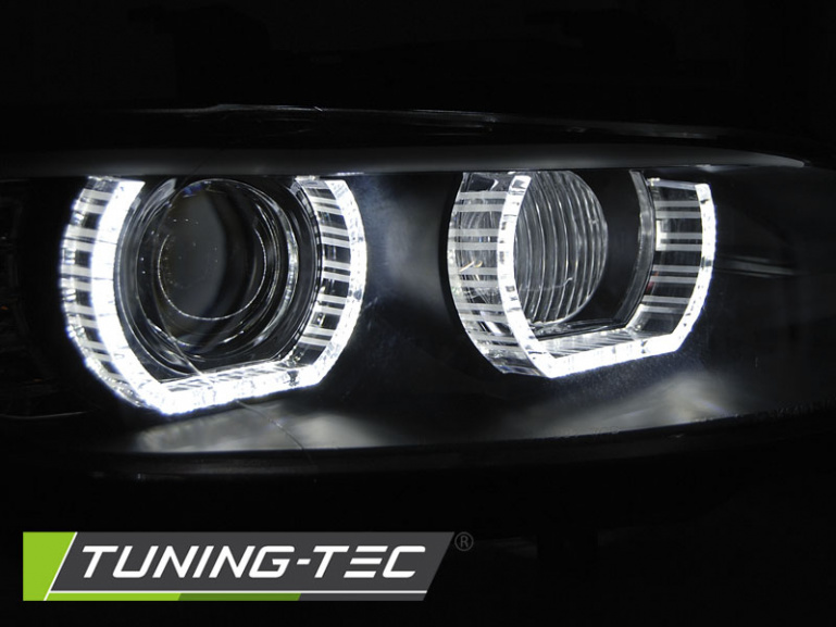 3D Xenon LED Tagfahrlicht Angel Eyes Scheinwerfer für BMW 3er Coupe/Cabrio E92/E93 06-10 schwarz